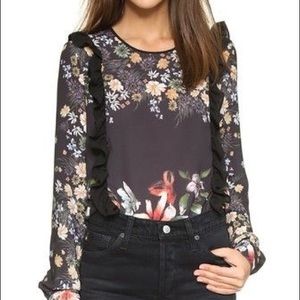 Clover Canyon Floral Blouse